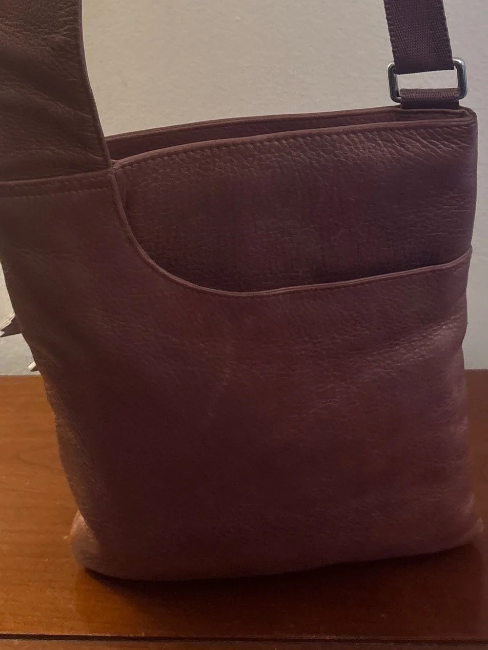 Radley London Brown Leather Phone Crossbody Bag Scottie Dog Tag